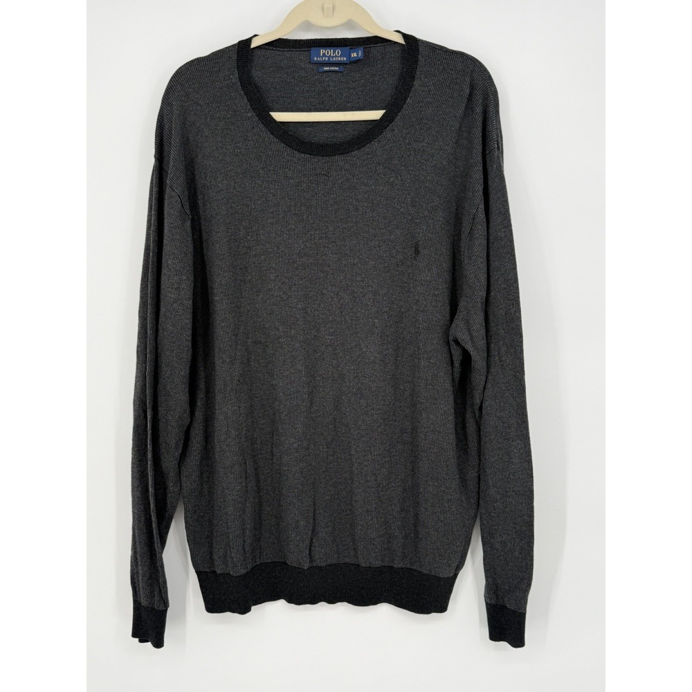 Polo Ralph Lauren Men's Gray Long Sleeve Sweater XXL